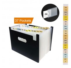 Files Organizer 37 Pockets Portable A4 Expandable Accordion Files Organizer