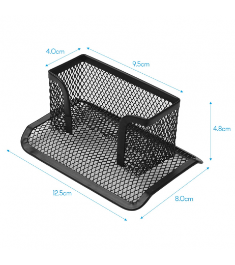 1 Piece Metal Mesh Business Card Holder Display Organizer Stand For Desk Office