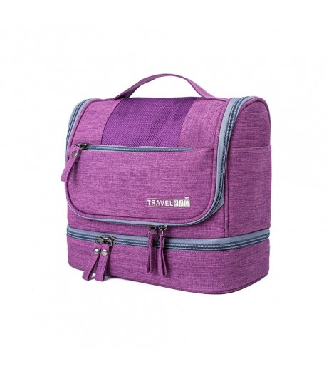 Travel Storage Bag Multi-Layer Waterproof Zipper Closure Handheld Bag