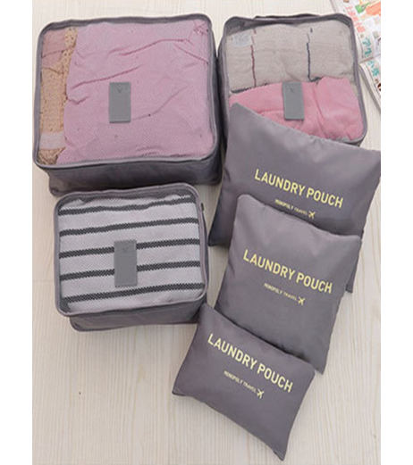 6Pcs Storage Bags Set Multifuctional Portable Travelling Clothes Containers