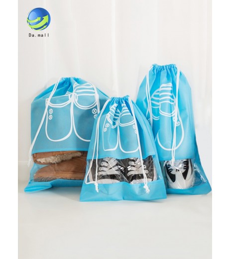 5Pcs Shoes Storage Bags Dustproof Travel Portable Drawstring Bags