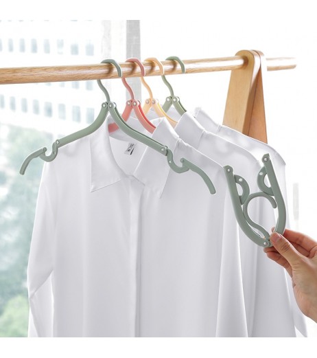 8 Pieces Foldable Hangers Anti-Slip Travel Business Trip Laundry Hangers