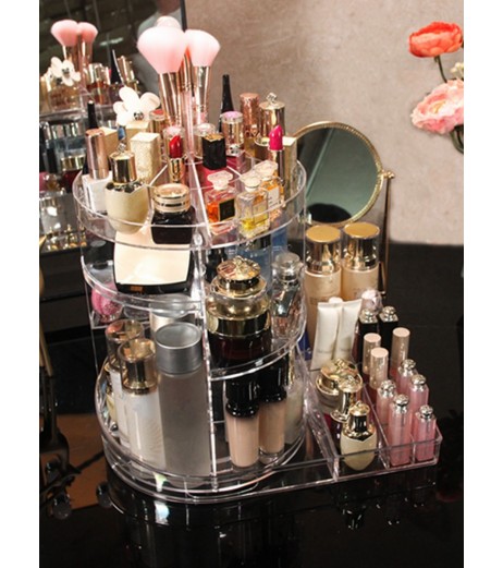 Cosmetics Storage Box Creative Multi Functional Rotary Durable Makeup Box