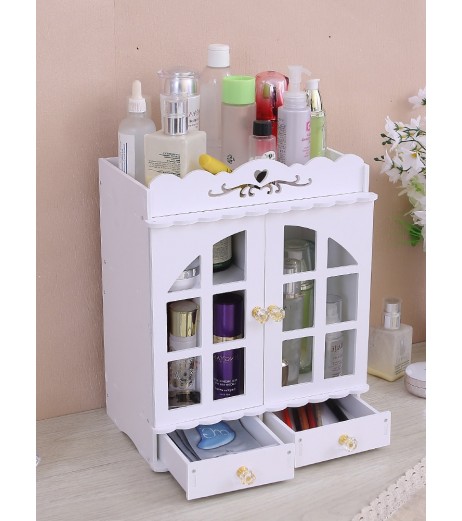 Mini Dressing Table Sweet Style Large Capacity Jewelry Organizers