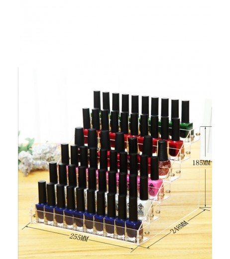 6 Layers Acrylic Nail Polish Rack Detachable Cosmetics Shelf