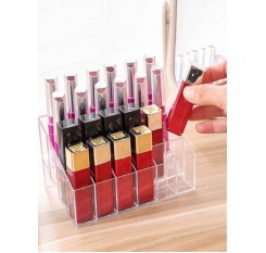 1Pc Lipstick Display Holder Transparent Multifunctional Lipstick Stand Case Makeup Tools Organizer