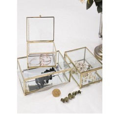 1 Pc Jewelry Box Nordic Style Multi-Purpose Jewelry Cosmetic Container