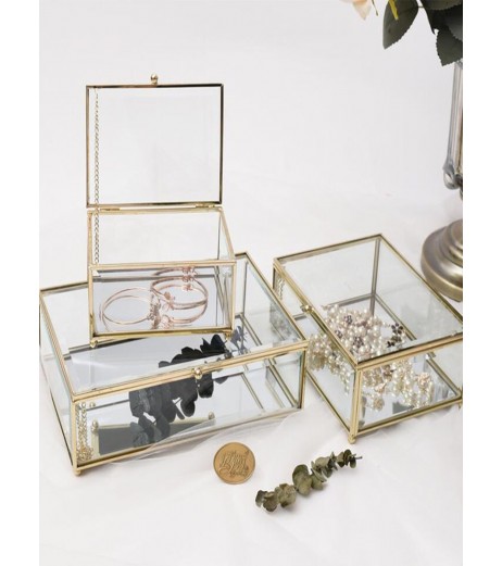 1 Pc Jewelry Box Nordic Style Multi-Purpose Jewelry Cosmetic Container