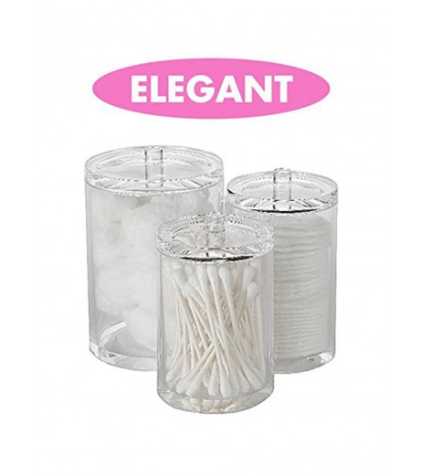 Cosmetic Box Transparent Multi Functional Brushes Cotton Swab Storage Box