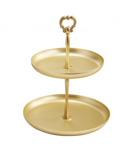 Jewelry Tray Multi-layer Luxury Golden Round Jewelry Tray