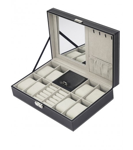 Jewelry Organizer Luxury Style Portable Large Capacity Watch Storage Box