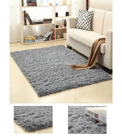 Super Soft Silk Wool Rug Bedroom Floor Mat Baby Nursery Rug Children Carpet