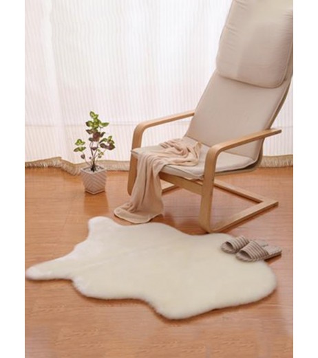 Chair Cover Imitation Wool Carpet Super Soft Faux Sheepskin Warm Hairy Cushion Seat Pad