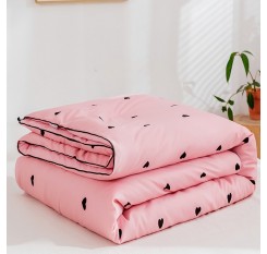 1 Piece Soft Comforter Sweet Heart Printed Warm Quilt
