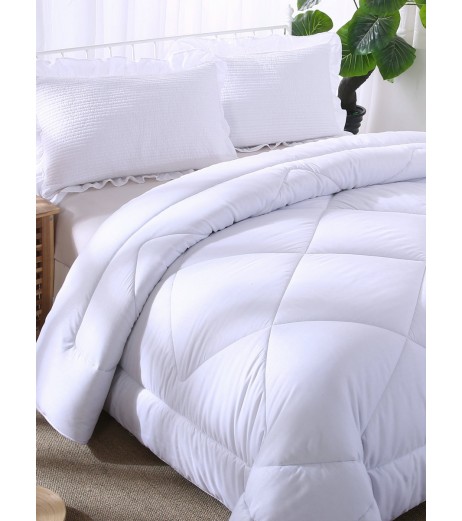 1Pc Home Bedding Comforter Thicken Solid Color Warm Quilt