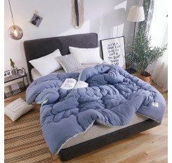 1 Piece Comforter Core Modern Simple Solid Color Thick Cozy Quilt