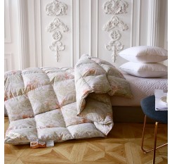 One Piece Quilt Fashion Simple Comfort Home Floral Print Fresh Warm Thicken Quilt