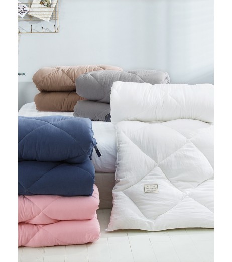 Bedding Quilt Core Modern Sweet Solid Color Warm Spring Comforter