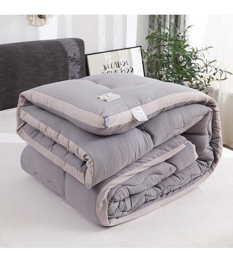 1 Piece Comforter Core Simple Solid Color Washable Supple Quilt