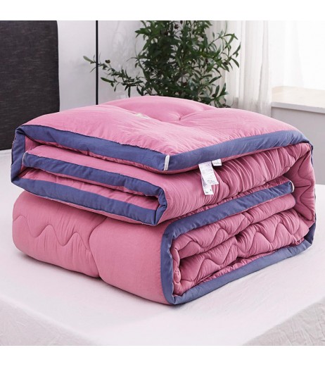 1 Piece Comforter Core Simple Solid Color Washable Supple Quilt