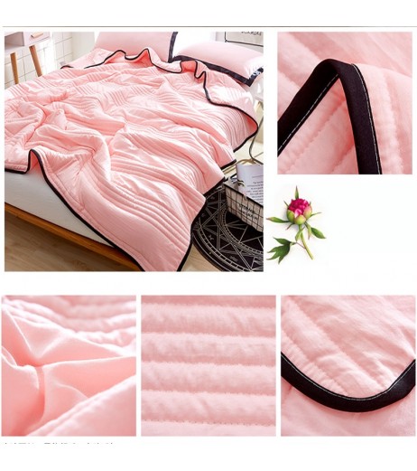 Sherpa Fleece Comforter Thicken Warm Solid Color Bedding