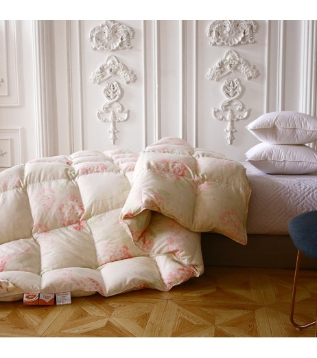 One Piece Quilt Fashion Comfort loveliness Home Floral Print Fresh Warm Thicken Quilt