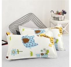 2 Piece Pillowcases Plant Flower Pattern Soft Comfortable Pillow Covers