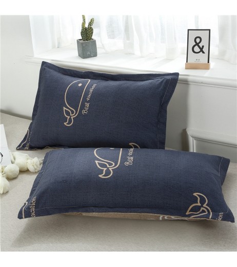 2 Piece Pillowcases Plant Flower Plaid Pattern Soft Comfortable Pillow Covers