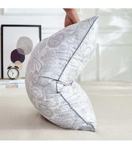 One Pillow Core Simple Soft Print Comfortable Student Pillow