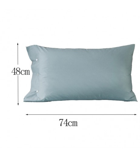 2 Pieces Pillowcases Solid Color Soft Comfortable Pillow Covers