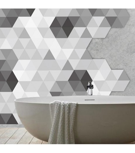 10Pcs Wall Floor Sticker Waterproof Anti-slip Modern Style Home Decoration
