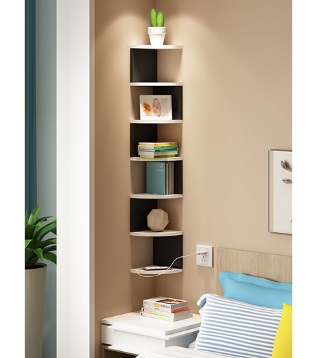 Wall Rack Multi Functional Home Living Room Books Shelf