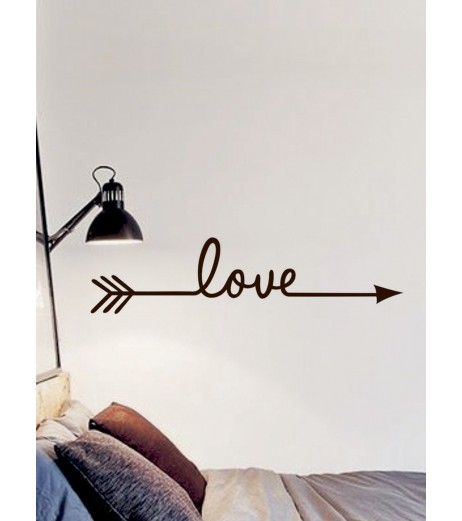 Wall Sticker Creative Simple Letter Pattern Bedroom Living Room Decorative Sticker
