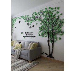TV Sofa Backdrop Wall Sticker Multi-Color 3D Tree Design Delicate Home Decoration
