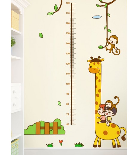Children's Room Height Measurement Wall Sticker Removable Cartoon Self-adhesion Wall Sticker