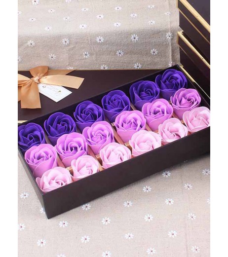 18 Roses Gift Box Rose Soap Flower Gift Package Artificial Flower Decor