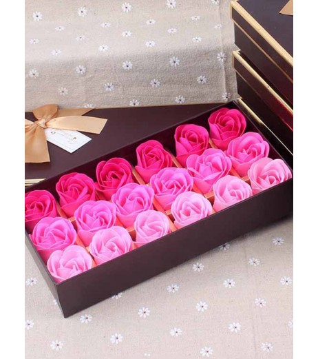 18 Roses Gift Box Rose Soap Flower Gift Package Artificial Flower Decor