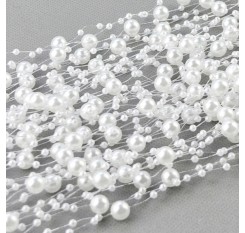 30 Meters Women's Artificial Pearls String Beads Chain Garland Flowers Wedding Party Decoration Party Supplies