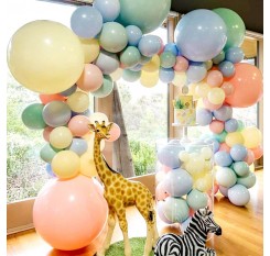 100 Pieces Balloons Solid Color Birthday Party Festival Wedding Light Round Balloons