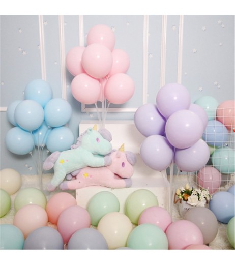 100 Pieces Balloons Solid Color Birthday Party Festival Wedding Light Round Balloons