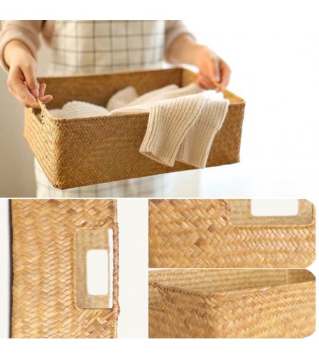 Home Storage Basket Retro Style Handcraft Clothes Organization Basket