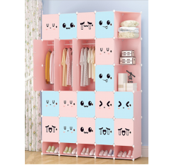 Assembling Wardrobe Cute DIY Convenient Storage Product
