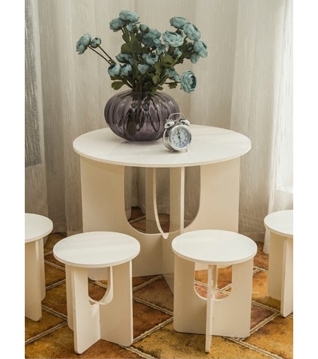 One Piece Table European Style Mini Creative Home Coffee Table Stool